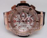 Hublot Big Bang Gold Diamonds - White Carbon Face - Hublot Geneve